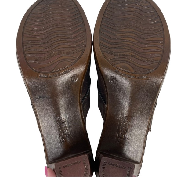 Tsonga Bronze Mules Heels With Accents Size 41 - Picture 7 of 8